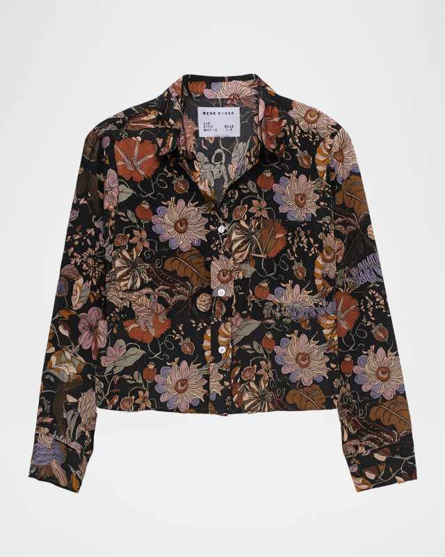 The Belle Floral Button-Front Shirt